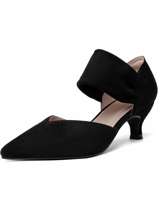 Shoes - 〽️Women's Black Comfortable Low Heels Pointed Toe Bridal Party Dressy Shoes